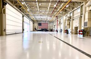 Urethane coated aerospace floor Abrasion Resistant and High-Wear Urethane Coatings
