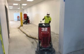 Kaloutas contractors repairing a concrete floor Kaloutas Can Handle the Difficult Projects and Solve Complexity Issues.